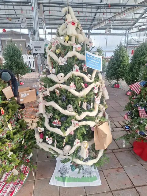 A decorated Christmas tree at a past Rochester Festival of Trees