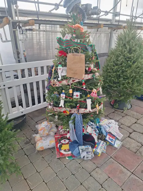 A decorated Christmas tree at a past Rochester Festival of Trees